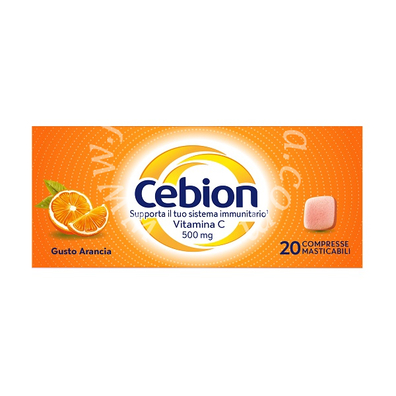 Cebion masticabile arancia vitamina c 500 mg 20 compresse