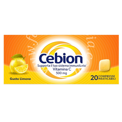 Cebion masticabile limone vitamina c 500 mg 20 compresse