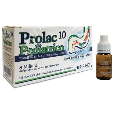 Prolac10 pediatrico fermenti lattici 10 flaconcini 8 ml