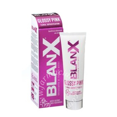 Blanx glossy pink dentifricio sbiancante non abrasivo 75 ml