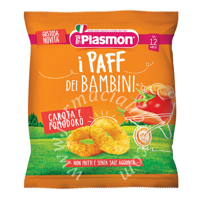 Plasmon dry snack paff carota pomodoro 15 g