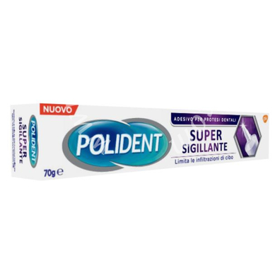 Polident super tenuta+sigillante adesivo protesi dentale 70 g