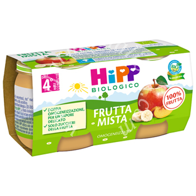 Hipp bio omogeneizzato frutta mista 2x80 g