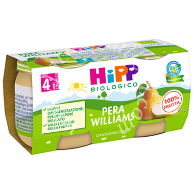 Hipp bio omogeneizzato pera williams 2 x 80 g