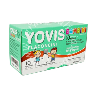 Yovis bambini fragola 10 flaconcini da 10 ml