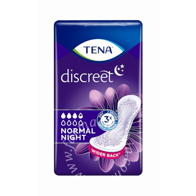 Assorbente tena discreet normal night 10 pezzi