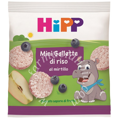 Hipp mini gallette di riso al mirtillo 30 g