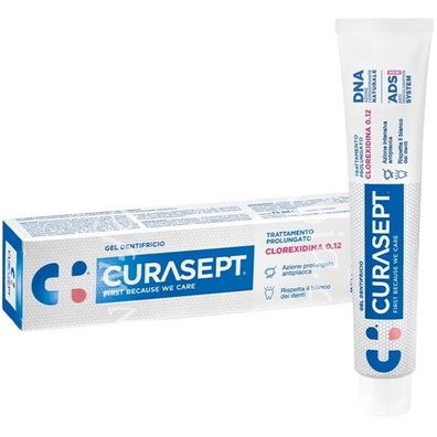 Curasept dentifricio 0,12 75 ml ads+dna