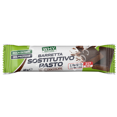 Whynature barretta sostitutiva pasto cioccolato ricoperta fondente 60 g