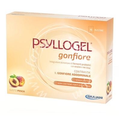 Psyllogel gonfiore pesca 10 bustine