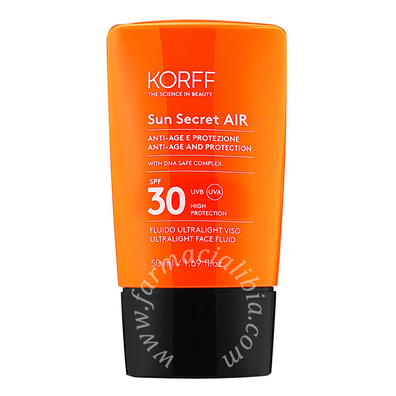 Korff sun secret air fluido viso spf30 50 ml
