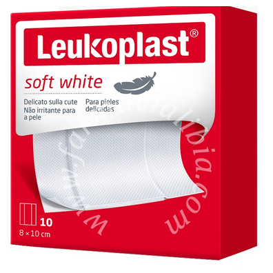 Leukoplast soft white 100 x 8 cm 10 pezzi
