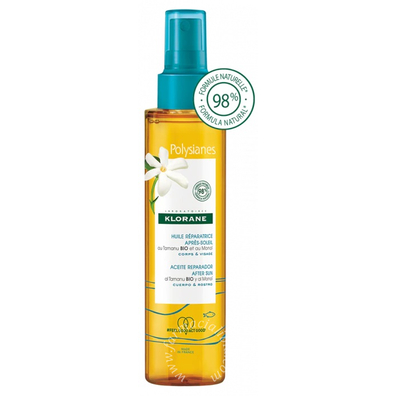 Klorane olio ristrutturante doposole al tamanu e monoi 150 ml