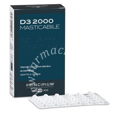 Principium d3 2000 masticabile 60 compresse