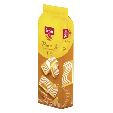 Schar pausa si' merendine di pan di spagna al gusto di carota e arancia 10 porzioni da 30 g