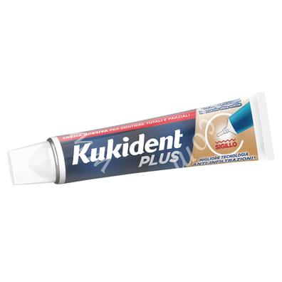 Kukident plus barriera anti-cibo neutro crema adesiva dentiere 40 g