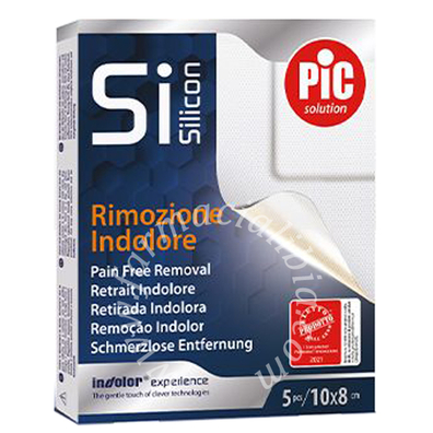 Cerotto pic postop silicone 5x7 5 pezzi