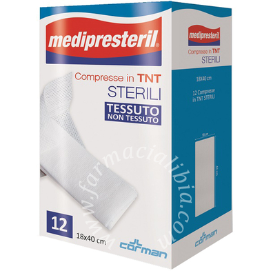 Compresse sterili tnt medipresteril 18x40 cm 12 pezzi