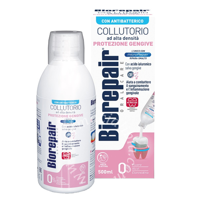 Biorepair oral care collutorio alta intensita' con antibatterico protezione gengive 500 ml