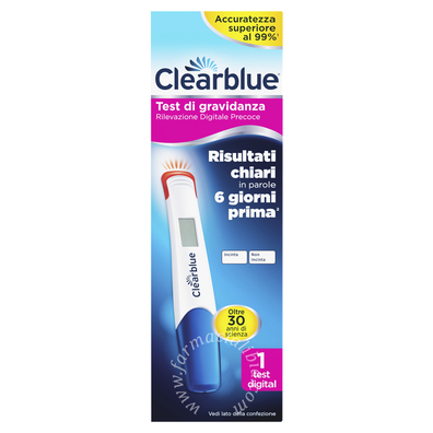 Clearblue test gravidanza rilevazione precoce digitale 1 pezzo