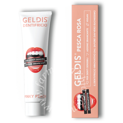 Geldis dentifricio pesca rosa