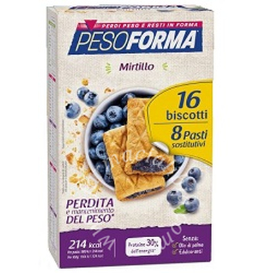 Pesoforma biscotti mirtilli 8 pasti 16 biscotti