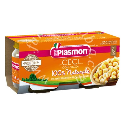 Plasmon omogeneizzato ceci/zucca 2 x 80 g