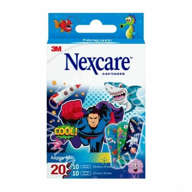 Cerotto nexcare happy kids cool bambini 20 pezzi