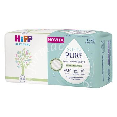 Hipp salviettine soft&pure 3x48 pezzi