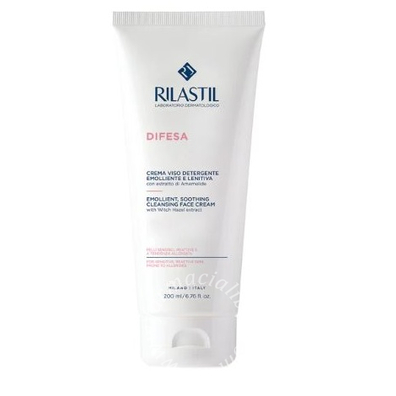 Rilastil difesa crema viso detergente emolliente e lenitiva 200 ml