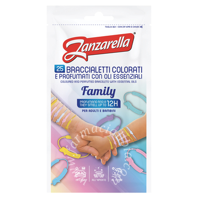 Zanzarella braccialetti family 25 pezzi