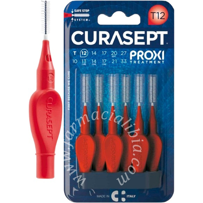 Curasept proxi t12 rosso/red 6 pezzi