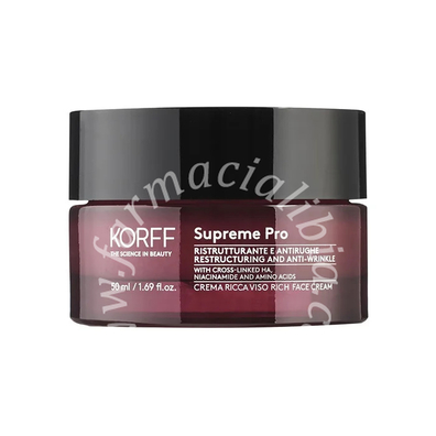 Korff supreme ristrutturante antirughe crema ricca viso 50 ml