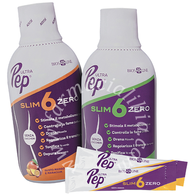Ultra pep slim 6 zero ananas 500 ml biosline