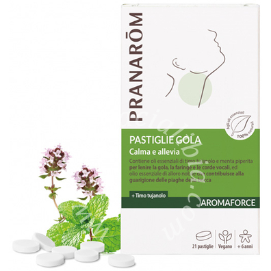 Pranarom aromaforce gola 21 pastiglie masticabili