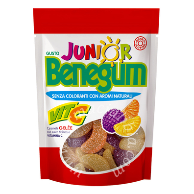 Benegum junior vita c caramelle gele' con succo di frutta e vitamina c 90 g