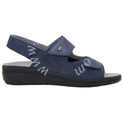 Antonia sandal printed suede+suede w navy blue 38