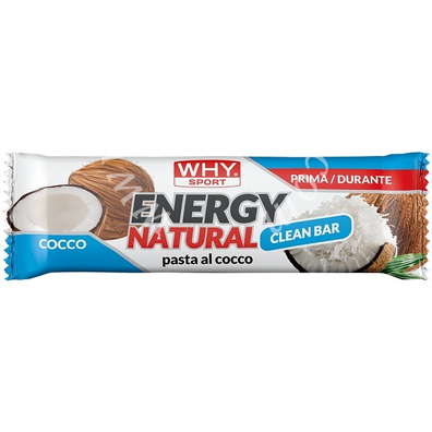 Whysport energy natural barretta cocco 25 g