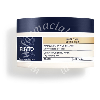 Phyto paris nutrition maschera ultra nutriente per capelli secchi molto secchi 200 ml