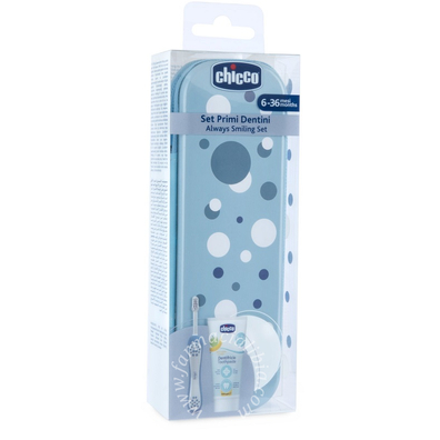 Chicco set dentale 6 mesi+ azzurro