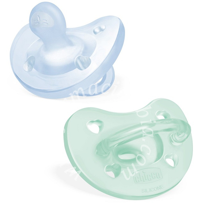 Chicco gommotto silicone azzurro 2-6 mesi 2 pezzi