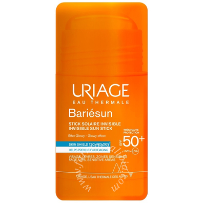 Uriage eau thermale bariesun spf50+ stick solaire invisibile effet glowy 18 g