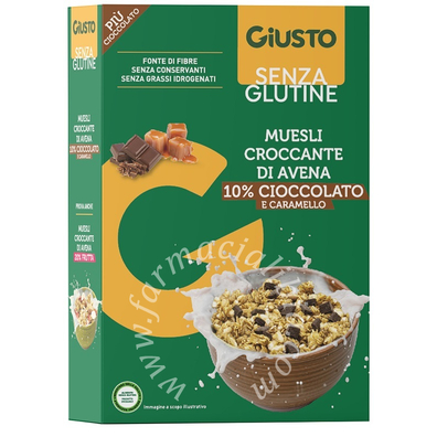 Giusto senza glutine muesli avena cioccolato 275 g