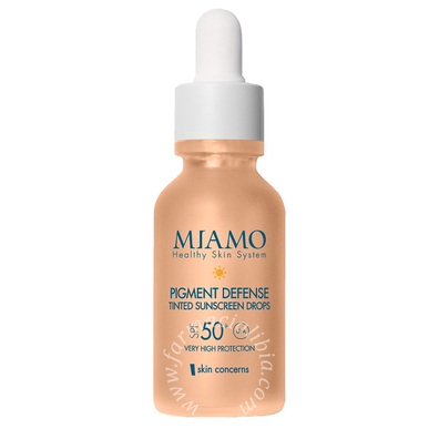 Miamo new formula miamo skin concerns pigment defense tinted sunscreen drops spf50+ 30 ml