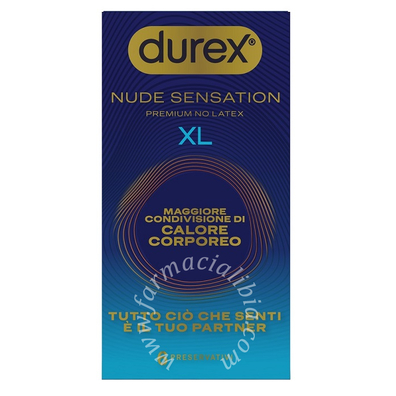 Preservativo durex nude sensation xl 6 pezzi