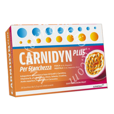Carnidyn plus 20 bustine da 5,3 g gusto passion fruit
