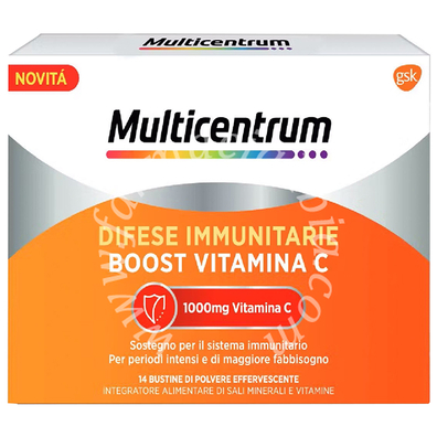 Multicentrum difese immunitarie boost vitamina c 28 bustine