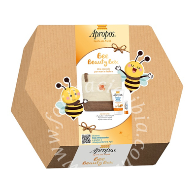 Apropos bee beauty box 2025 1 crema mani 75 ml + 1 stick labbra