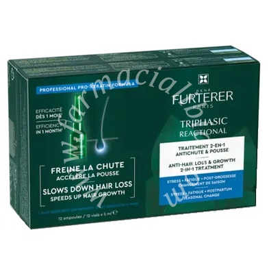 Rene furterer triphasic reactional trattamento contro la caduta coffret 12 ampolle