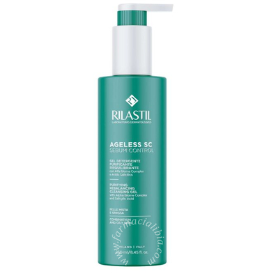 Rilastil ageless sc sebum control gel detergente purificante riequilibrante 250 ml